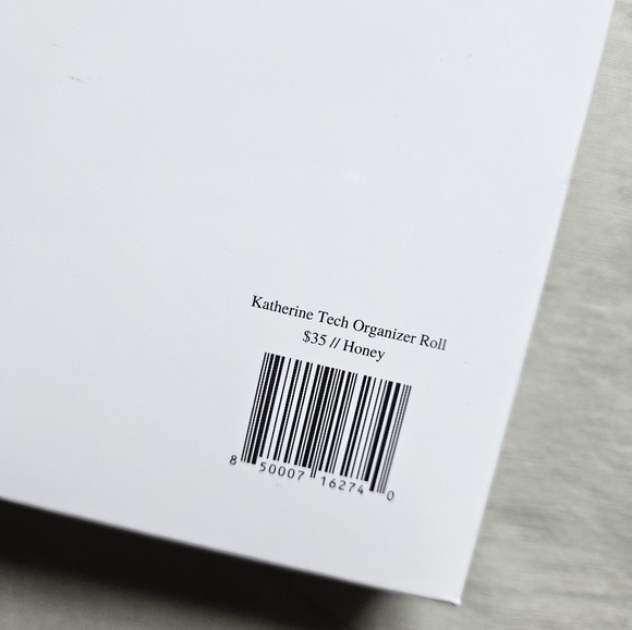 GLASS LADER & CO Katherine Tech Organizer Roll Honey NEW - Picture 5 of 5